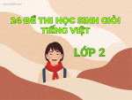 24 ĐỀ THI HỌC SINH GIỎI TIẾNG VIỆT LỚP 2 – TÀI LIỆU LUYỆN THI CHỌN LỌC