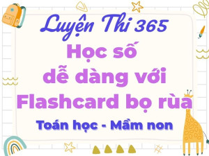 Tài liệu học số cho trẻ mầm non thẻ Flashcard hình bọ rùa và bài tập nối số