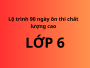 Lộ trình 90 ngày ôn thi lớp 6 chất lượng cao