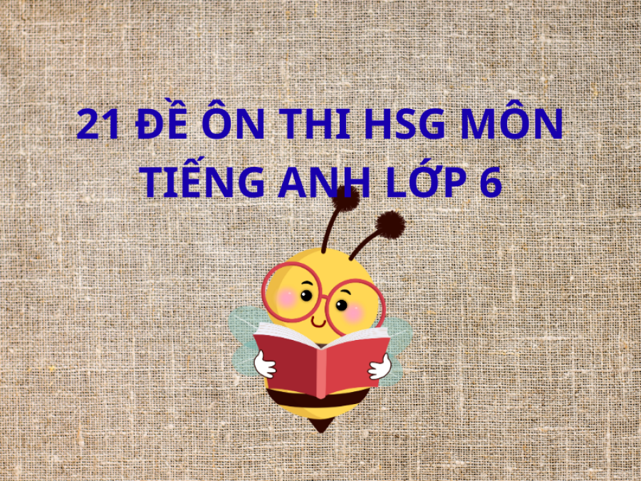 21 ĐỀ ÔN THI HSG MÔN TIẾNG ANH LỚP 6