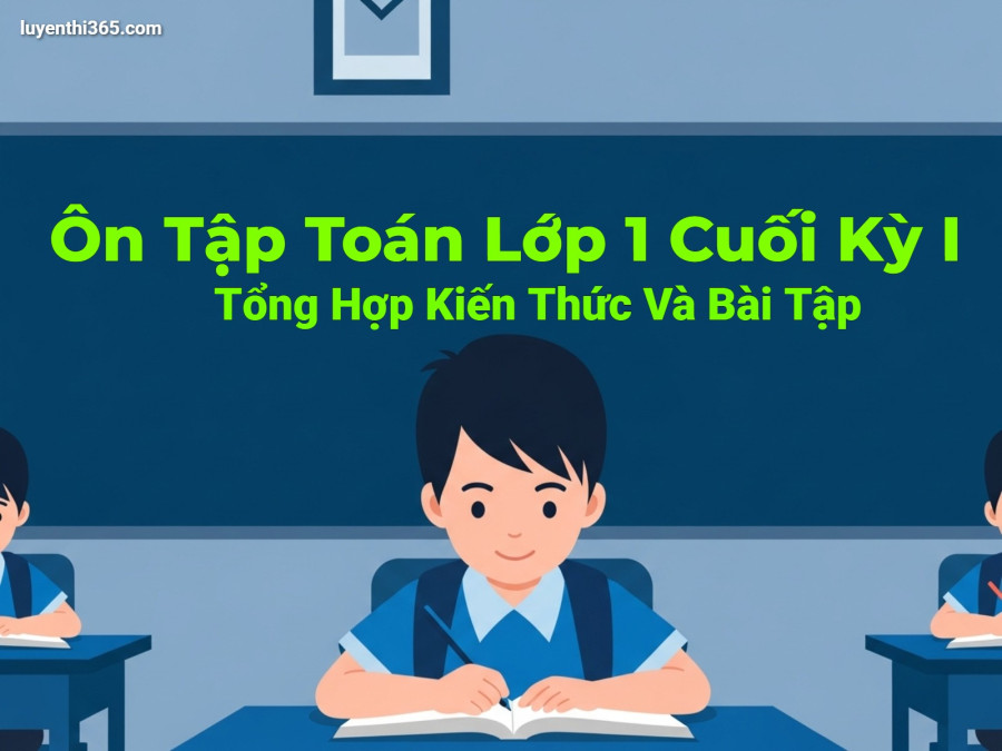 Ôn Tập Toán Lớp 1 Cuối Kỳ I – Tổng Hợp Kiến Thức Và Bài Tập